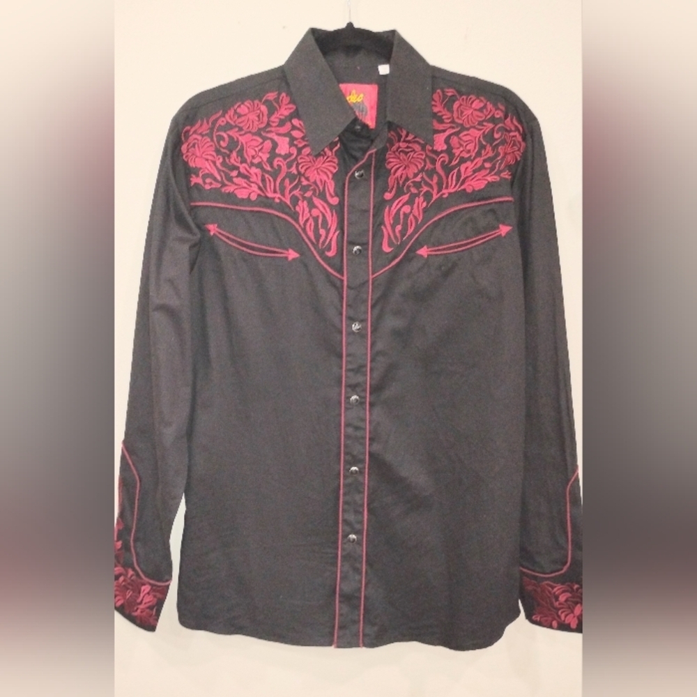 RETRO EMBROIDERED PRO RODEO BLOUSE NWOT